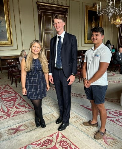 Emily Hickman, Mat Brookes and Reese Ballard at the Draw.